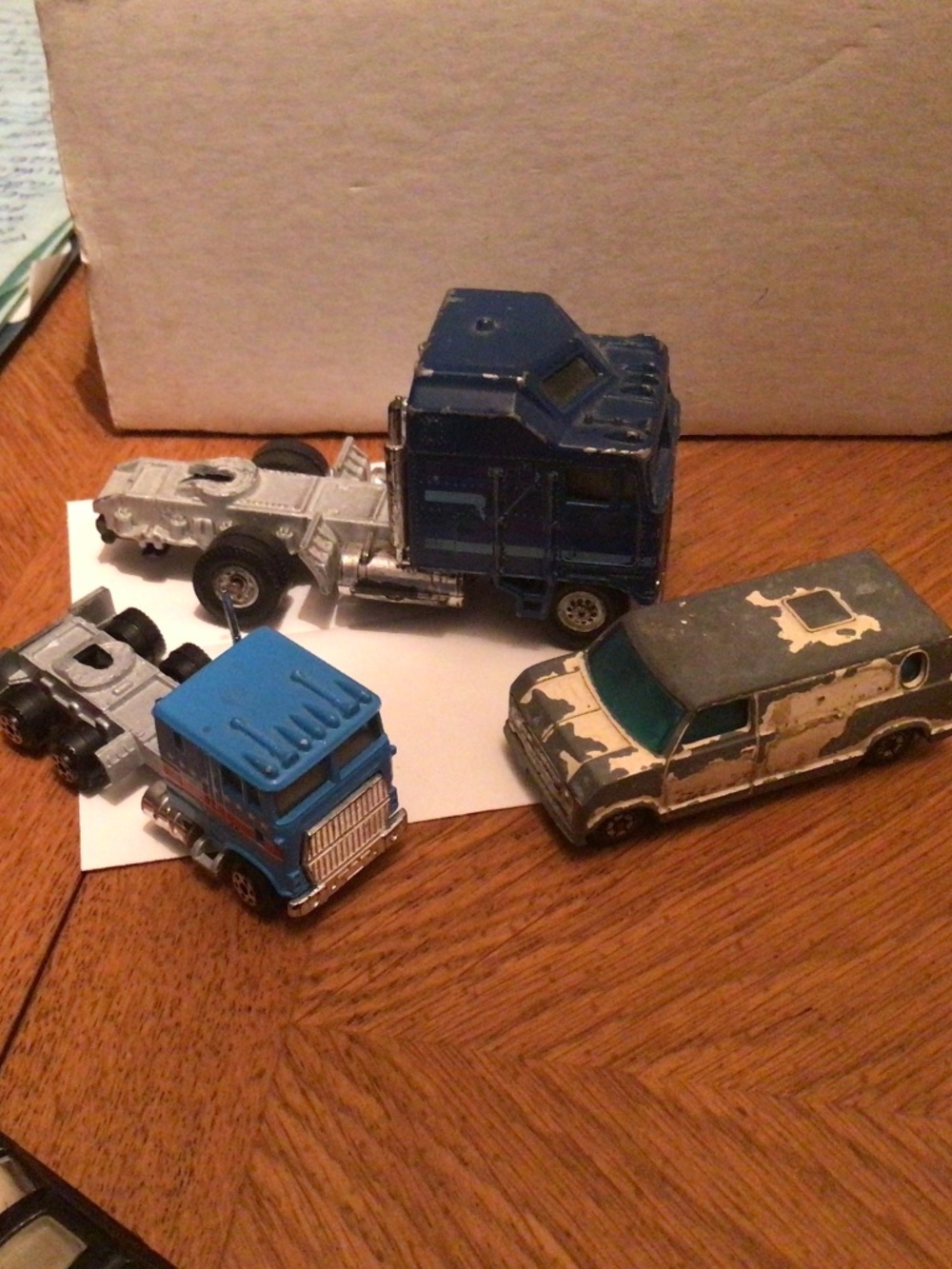 Yatming trucks and vintage van